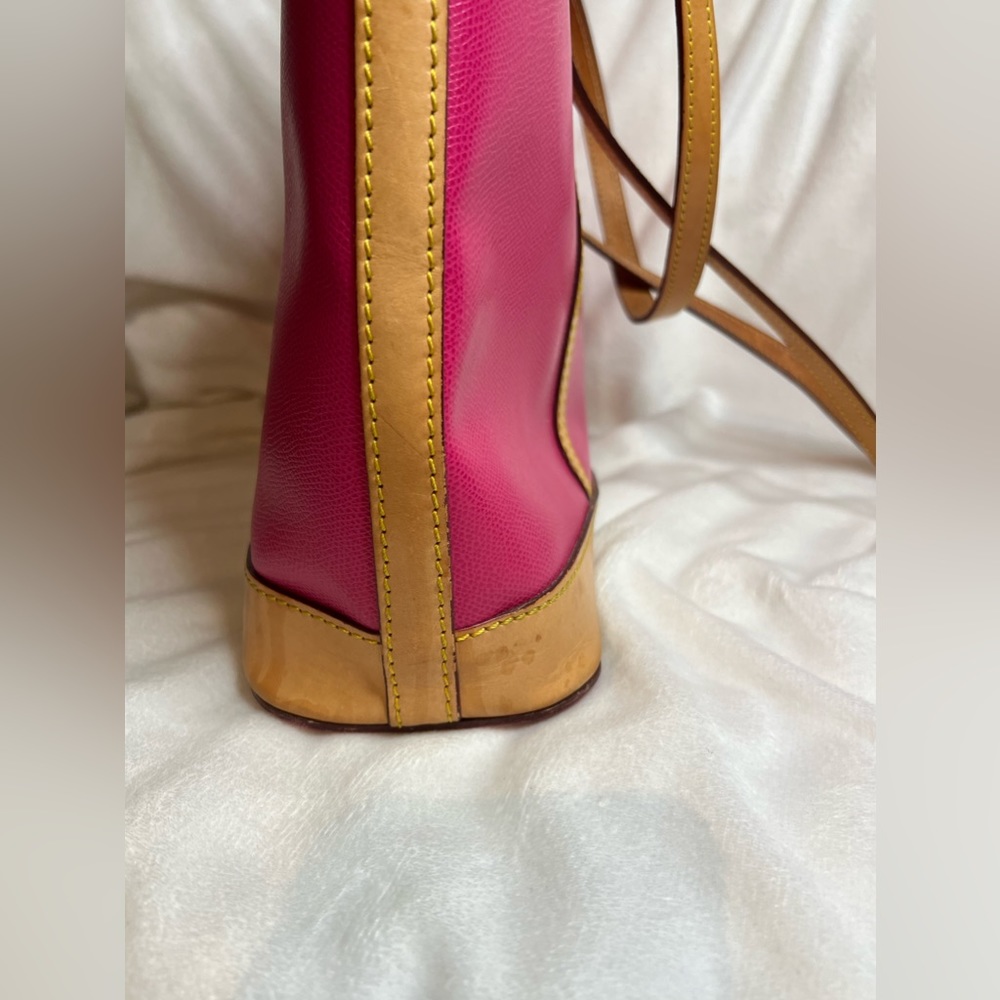 Dooney & Bourke Fuchsia Cynthia Leather Tote - Picture 9 of 17